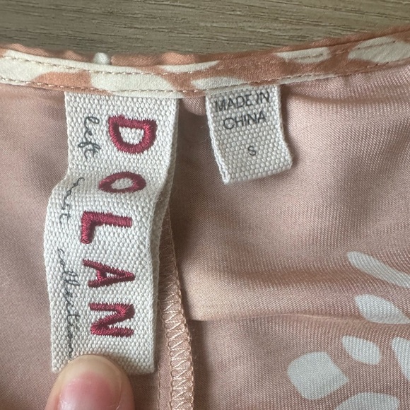 Anthropologie Dolan Alvia Peasant Top Peach Floral SZ S - Picture 4 of 7